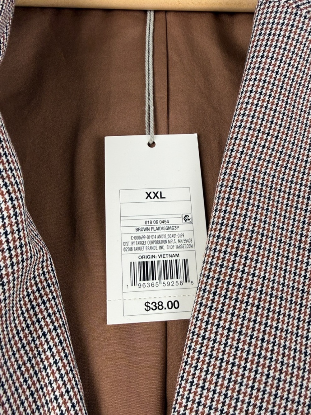A New Day Brown & Black Plaid Oversized Jacket – Women’s XXL (NWT) - Picture 4 of 8